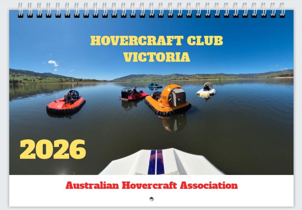 Hovercraft Club Victoria 2026 Calendar